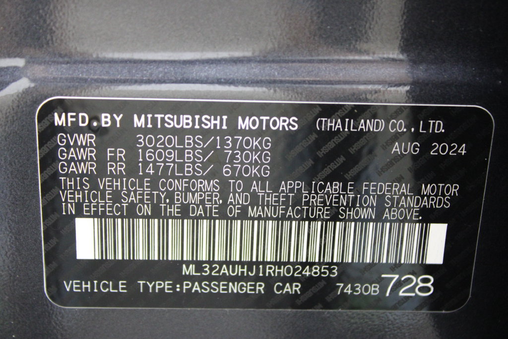 Used 2024 Mitsubishi Mirage ES FWD image 27