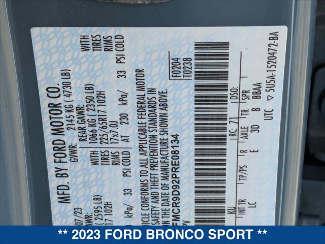 Certified 2023 Ford Bronco Sport Badlands image 24