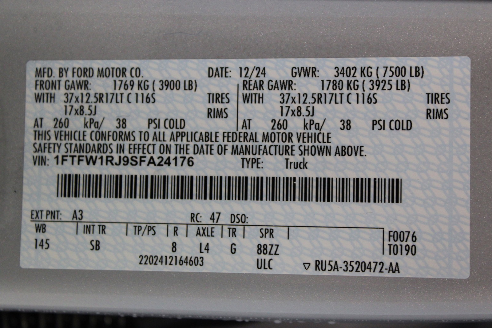 New 2025 Ford F150 Raptor w/ Equipment Group 803A Raptor R image 43
