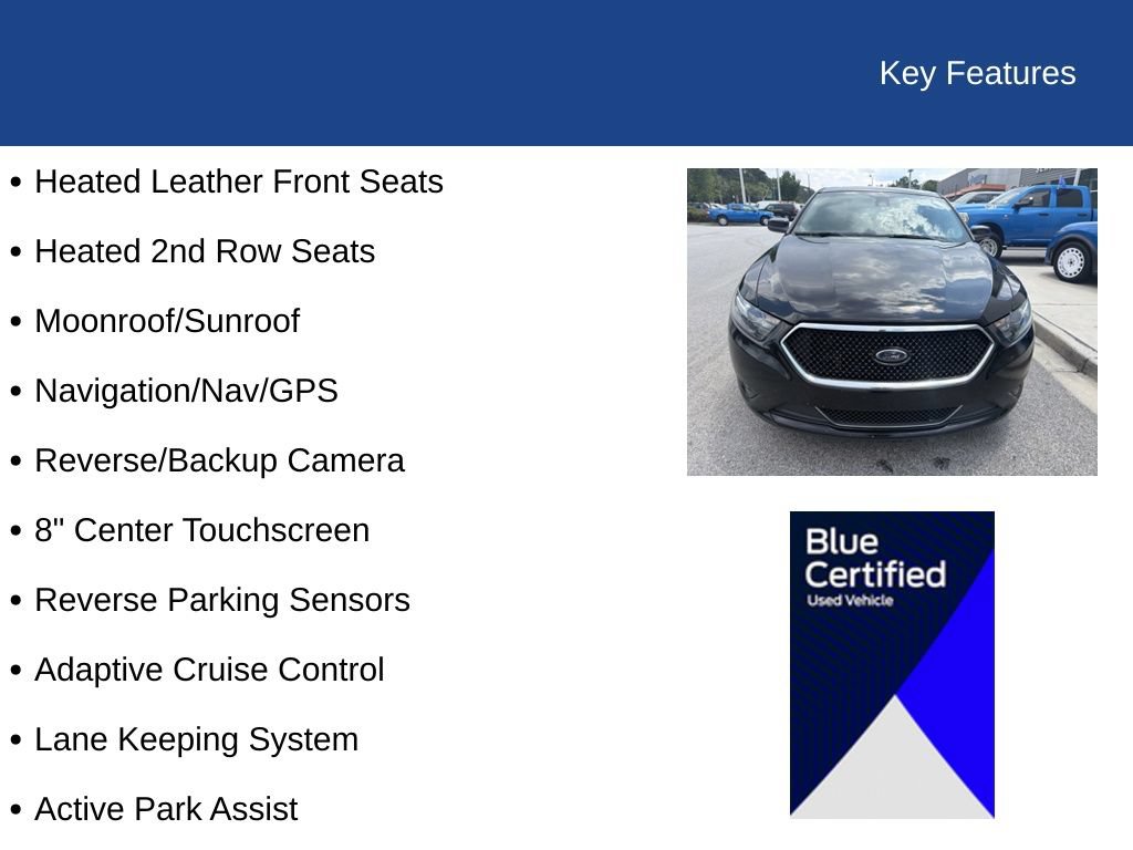 Certified 2017 Ford Taurus SHO w/ Driver Assist Package AWD/4WD image 12
