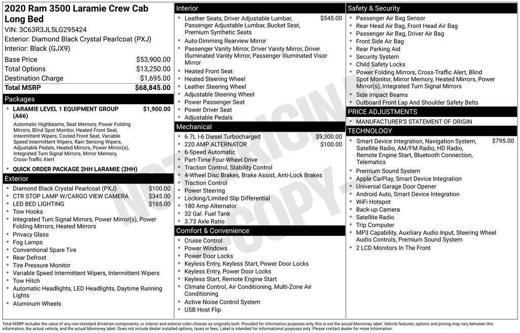 Used 2020 RAM 3500 Laramie image 4