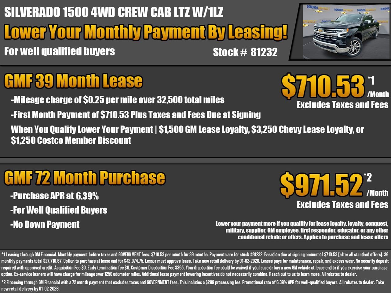 New 2025 Chevrolet Silverado 1500 LTZ w/ LTZ Premium Package image 2