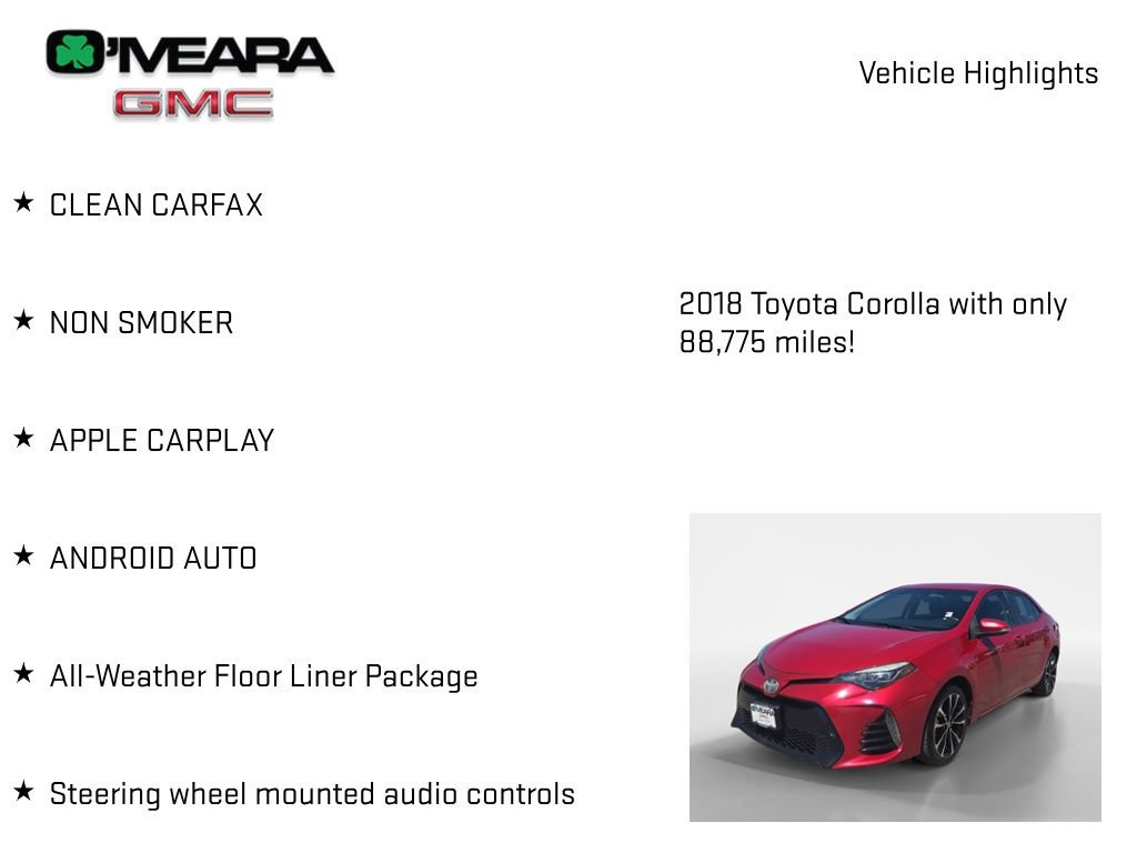 Used 2018 Toyota Corolla SE FWD image 7