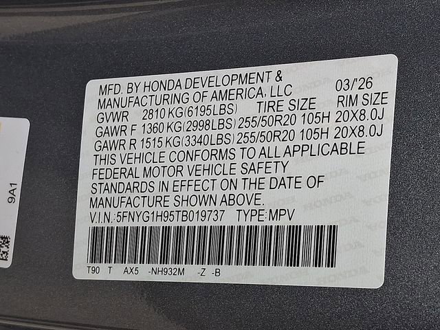 New 2026 Honda Pilot Black Edition image 22