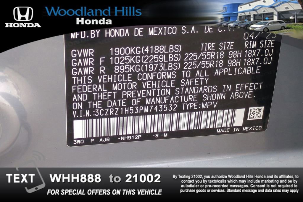 Certified 2023 Honda HR-V Sport image 26