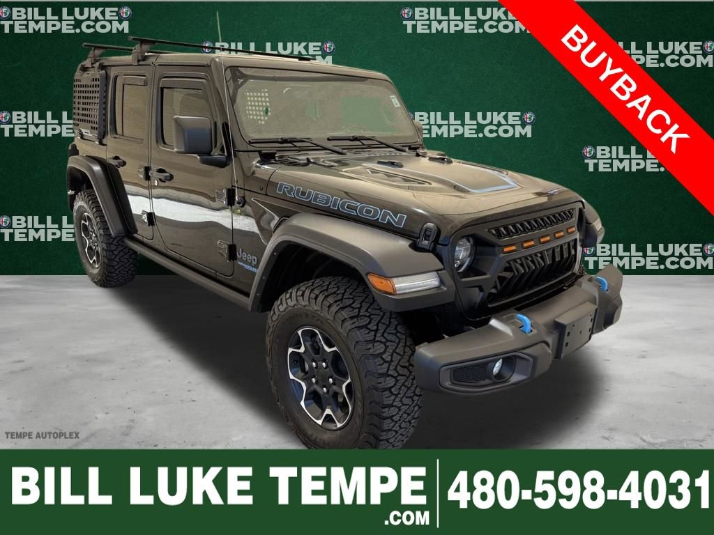 Used 2022 Jeep Wrangler Unlimited Rubicon 4xe w/ Cold Weather Group AWD/4WD image 1