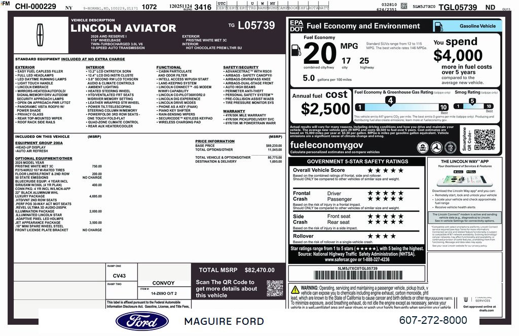 New 2026 Lincoln Aviator Reserve w/ Luxury Package image 3