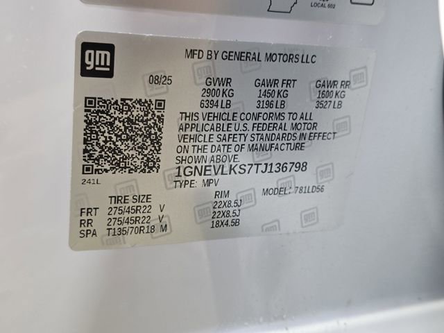 New 2026 Chevrolet Traverse RS w/ LPO, Floor Liner Package image 40