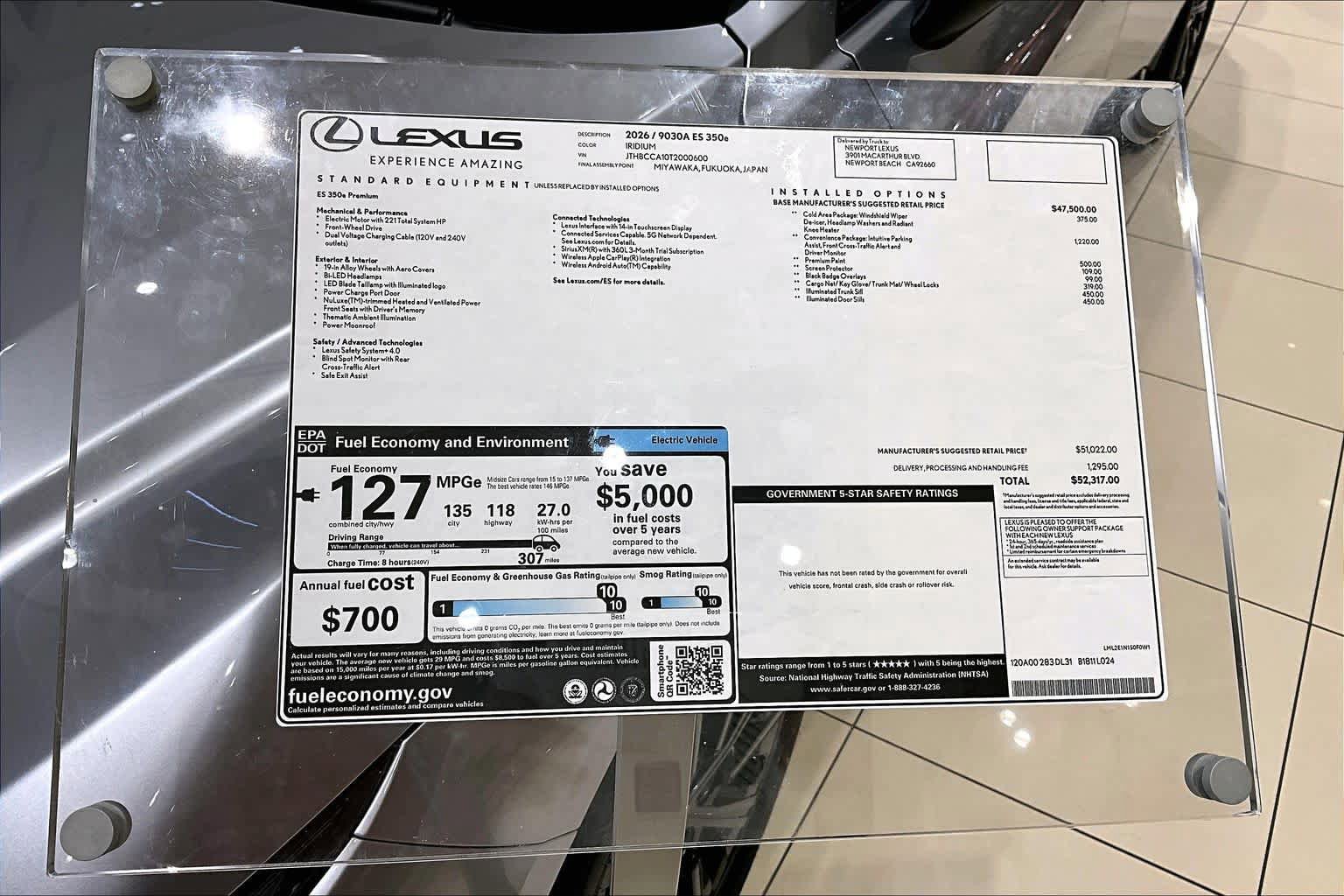 New 2026 Lexus ES 350e FWD image 22