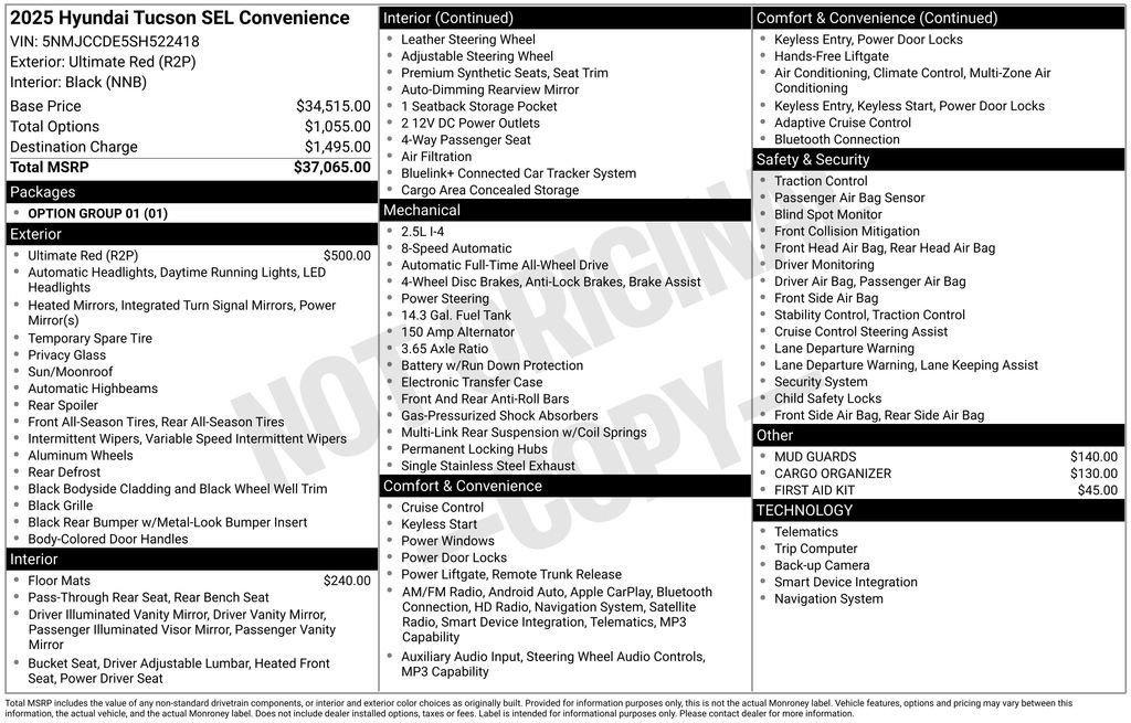 Certified 2025 Hyundai Tucson SEL image 41