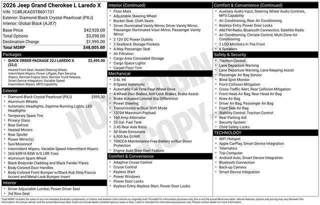 New 2026 Jeep Grand Cherokee L 4WD image 12