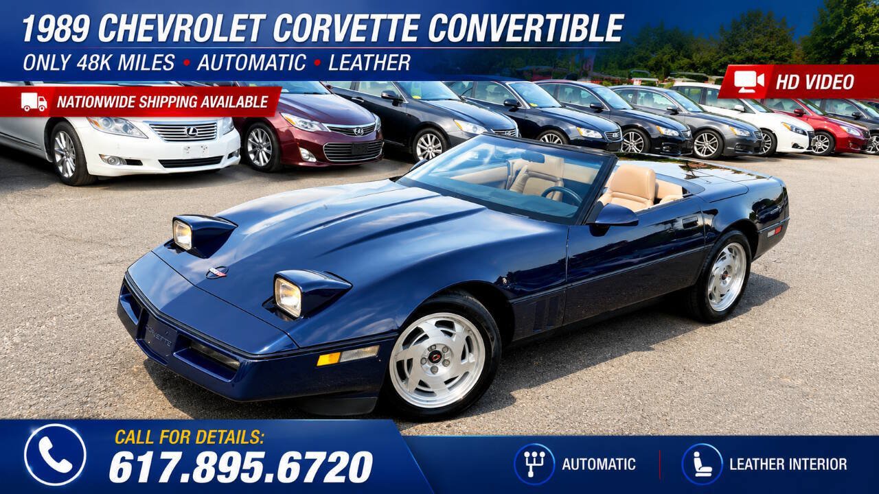 Used 1989 Chevrolet Corvette Convertible