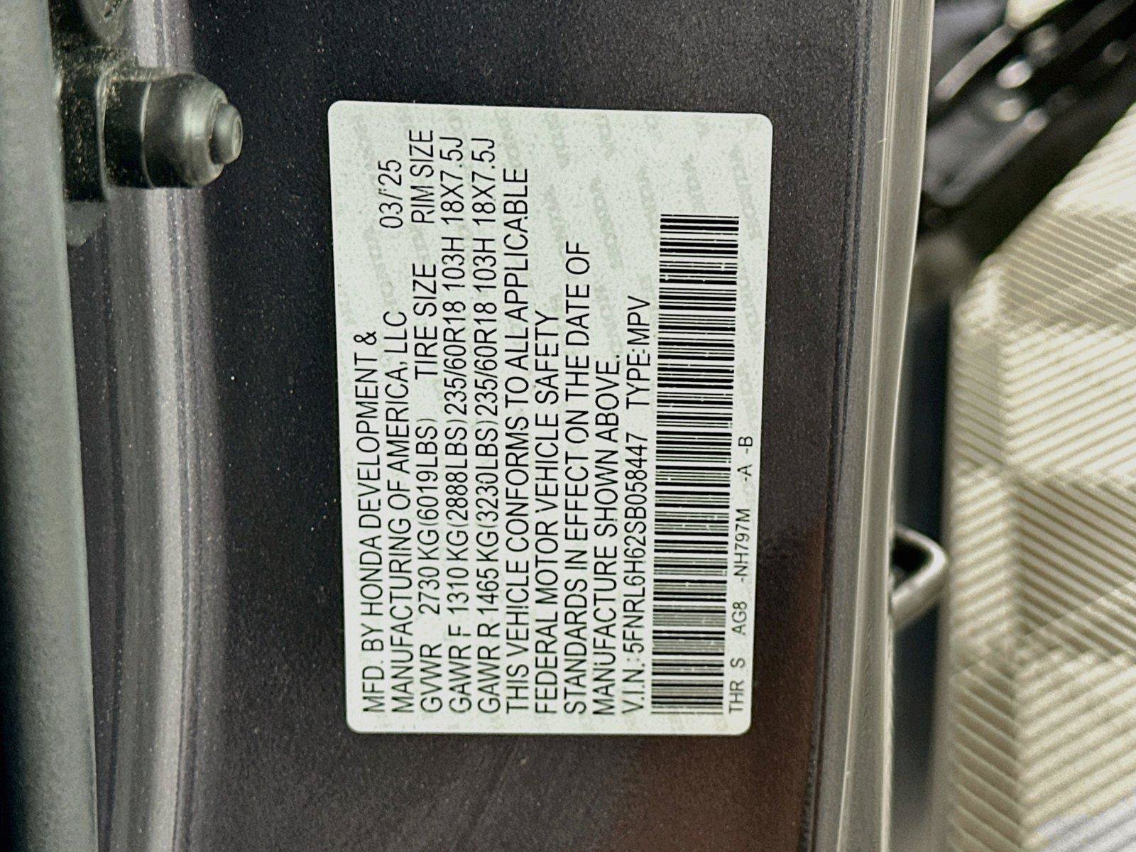 Certified 2025 Honda Odyssey EX-L image 23