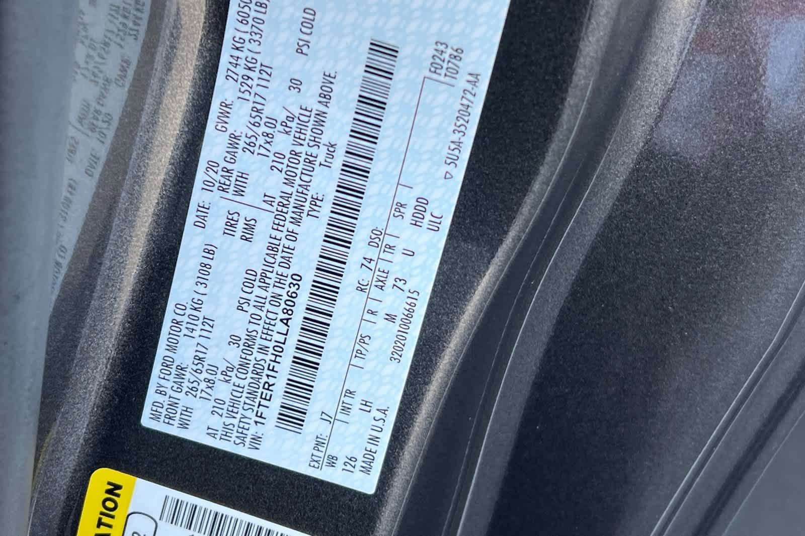 Certified 2020 Ford Ranger XLT w/ Equipment Group 301A Mid image 27