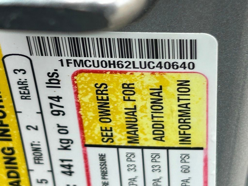 Certified 2020 Ford Escape SEL FWD image 42