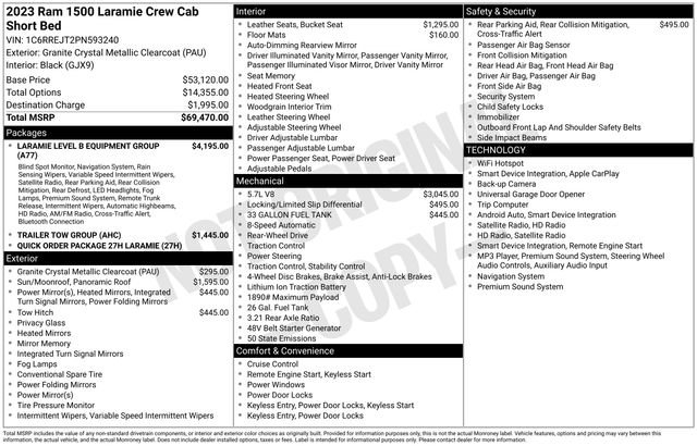 Used 2023 RAM 1500 Laramie RWD image 6
