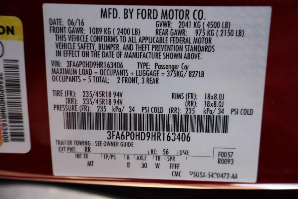 Used 2017 Ford Fusion SE w/ Equipment Group 201A FWD image 46