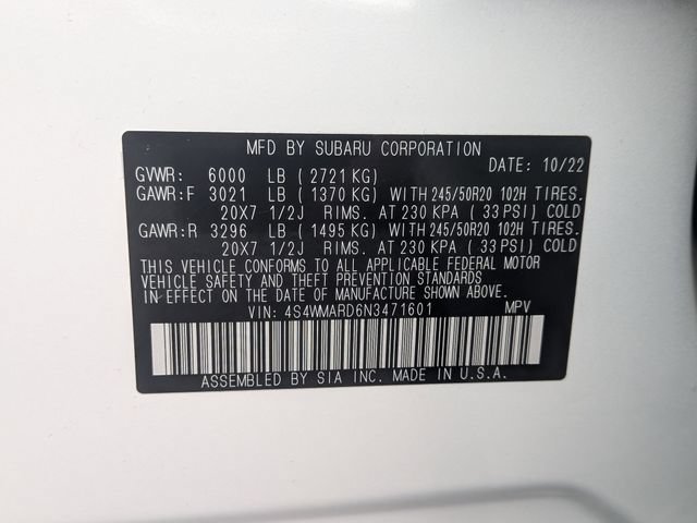Used 2022 Subaru Ascent Touring AWD/4WD image 32