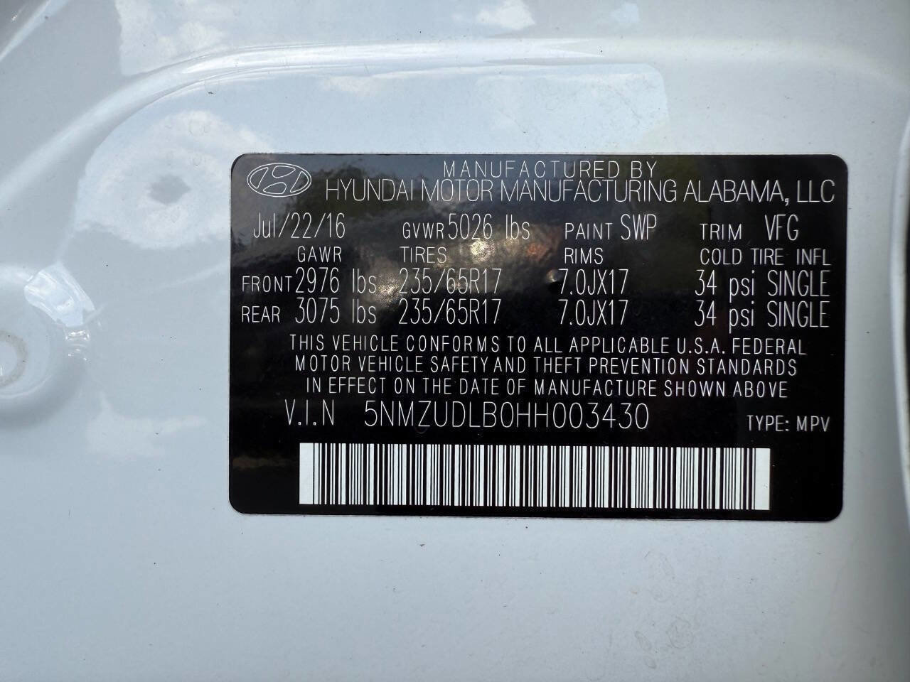 Used 2017 Hyundai Santa Fe Sport image 25