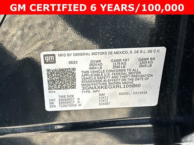 Certified 2024 Chevrolet Equinox LT w/ LPO, Floor Liner Package image 31