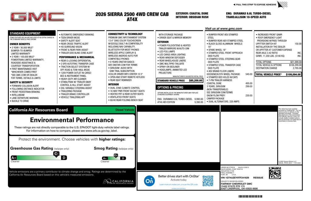 New 2026 GMC Sierra 2500 AT4X image 4