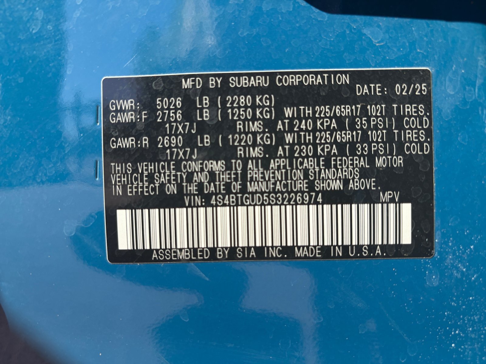 Used 2025 Subaru Outback Wilderness AWD/4WD image 35