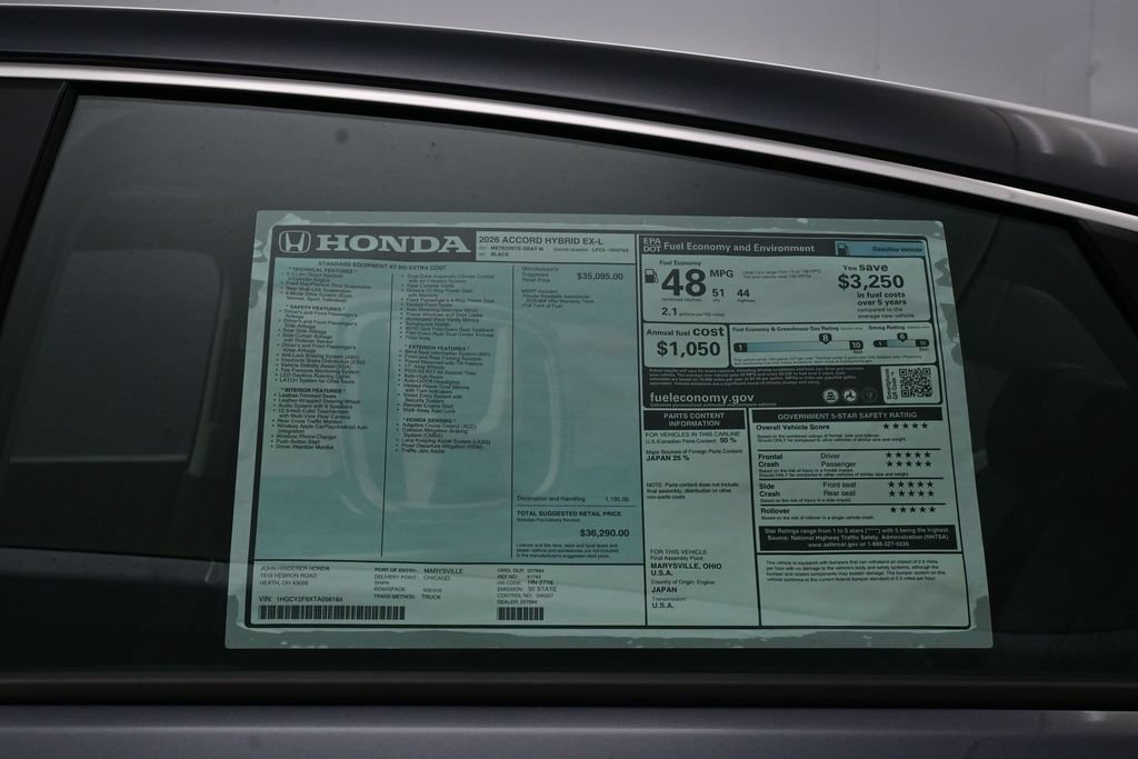 New 2026 Honda Accord EX-L image 51