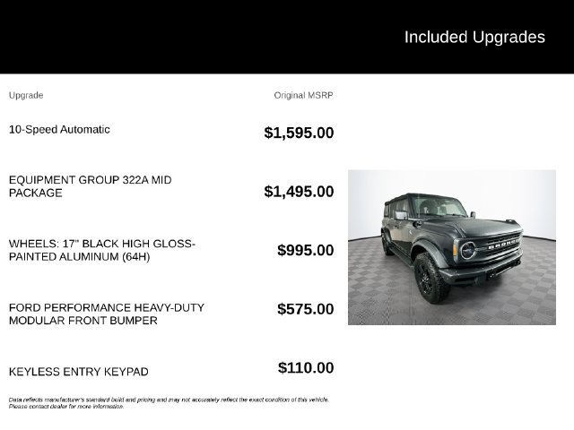 Certified 2022 Ford Bronco Black Diamond AWD/4WD image 6