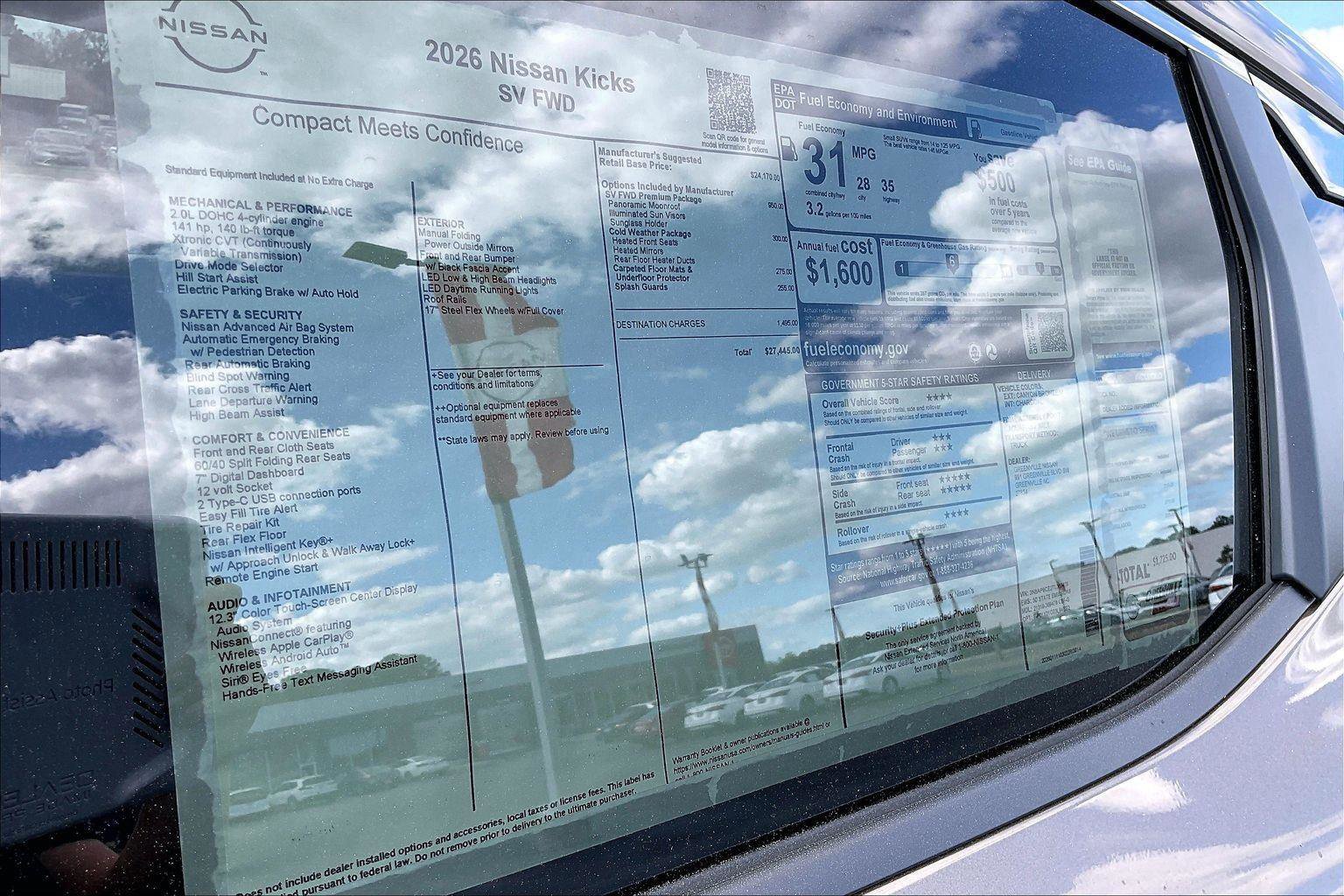 New 2026 Nissan Kicks SV FWD image 15