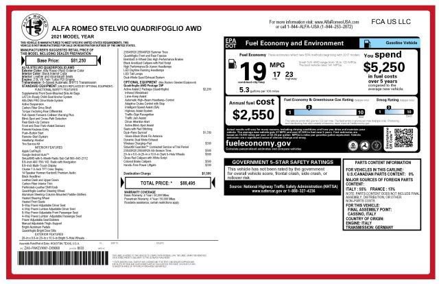 Used 2021 Alfa Romeo Stelvio Quadrifoglio image 4