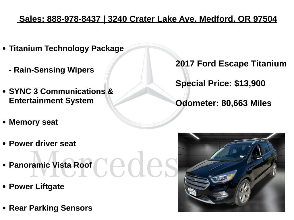 Used 2017 Ford Escape Titanium w/ Equipment Group 301A image 10