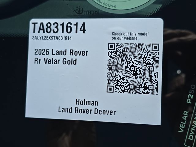 New 2026 Land Rover Range Rover Velar Dynamic SE AWD/4WD image 24