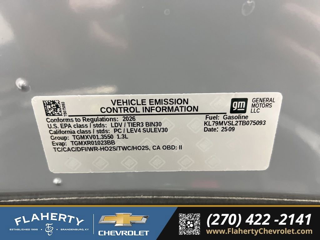 New 2026 Chevrolet TrailBlazer ACTIV w/ Driver Confidence Package image 17