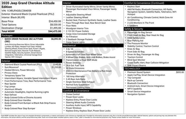 Used 2020 Jeep Grand Cherokee Altitude image 36