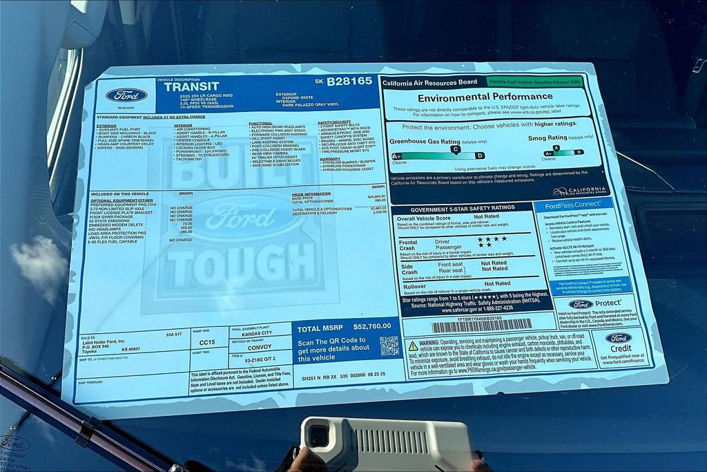 New 2025 Ford Transit 250 Low Roof w/ Load Area Protection Package image 13