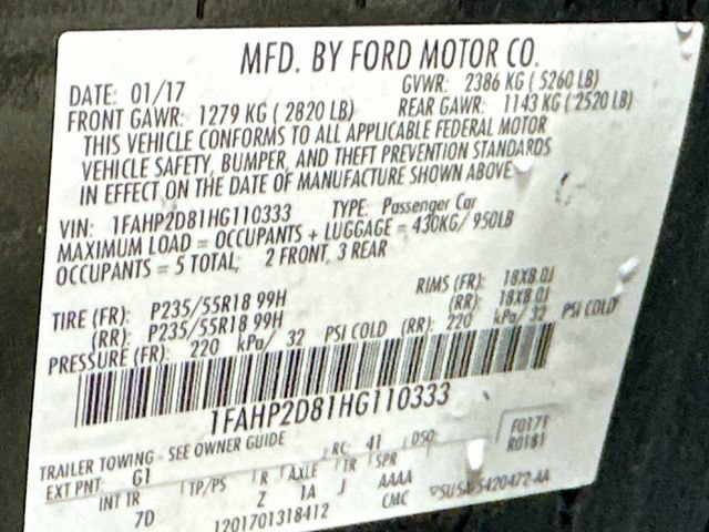 Used 2017 Ford Taurus SE FWD image 29