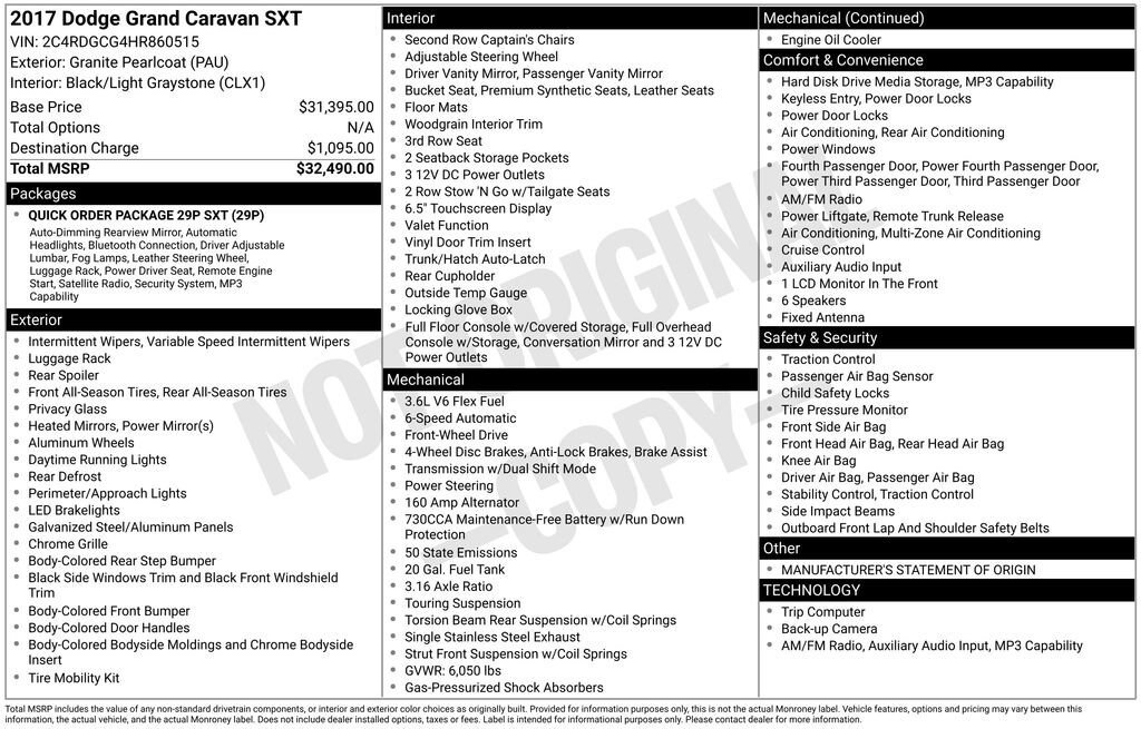 Used 2017 Dodge Grand Caravan SXT FWD image 28