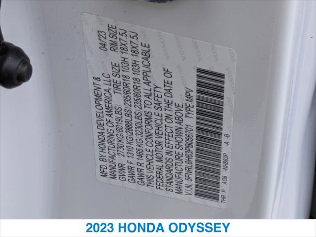 Certified 2023 Honda Odyssey EX-L image 26