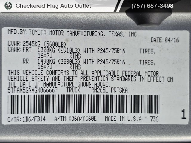 Used 2016 Toyota Tacoma SR image 46