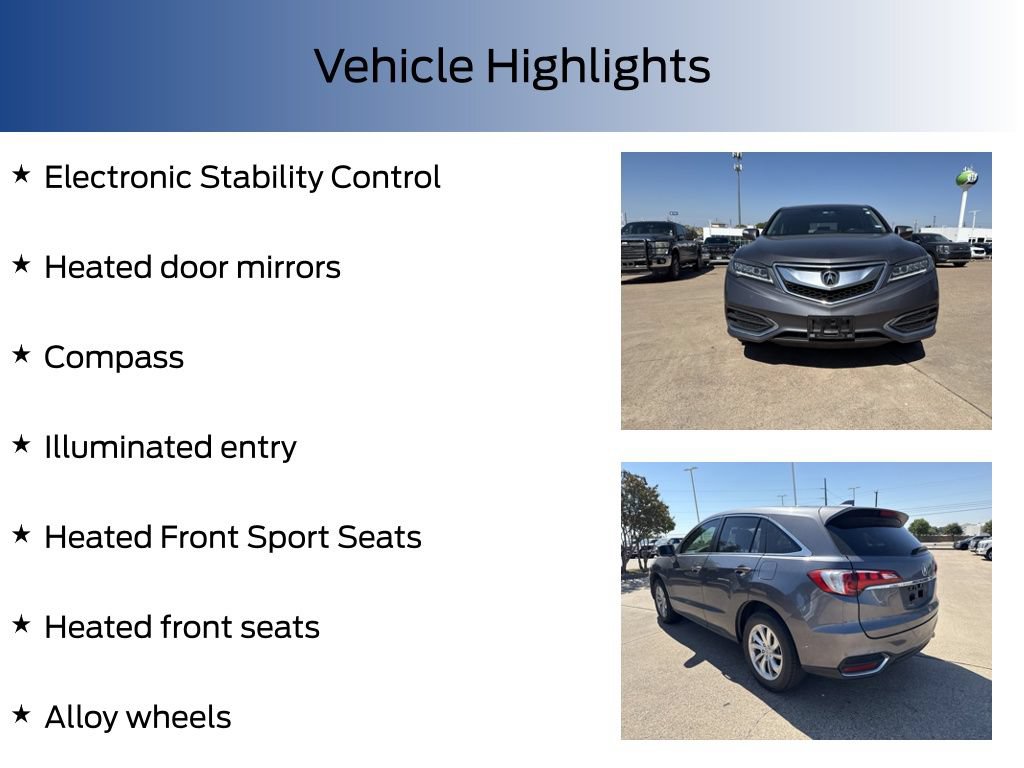 Used 2017 Acura RDX w/ Technology Package FWD image 12