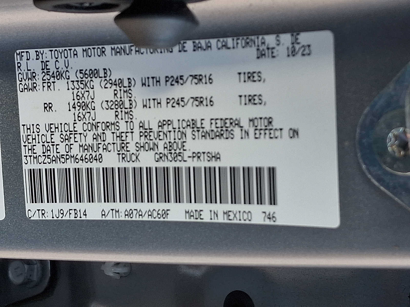 Used 2023 Toyota Tacoma SR AWD/4WD image 27
