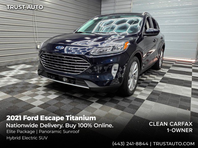 Used 2021 Ford Escape Titanium w/ Titanium Elite Package FWD image 1