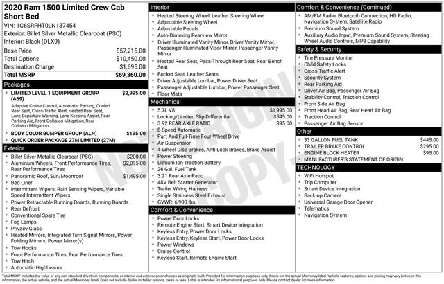 Used 2020 RAM 1500 Limited image 32