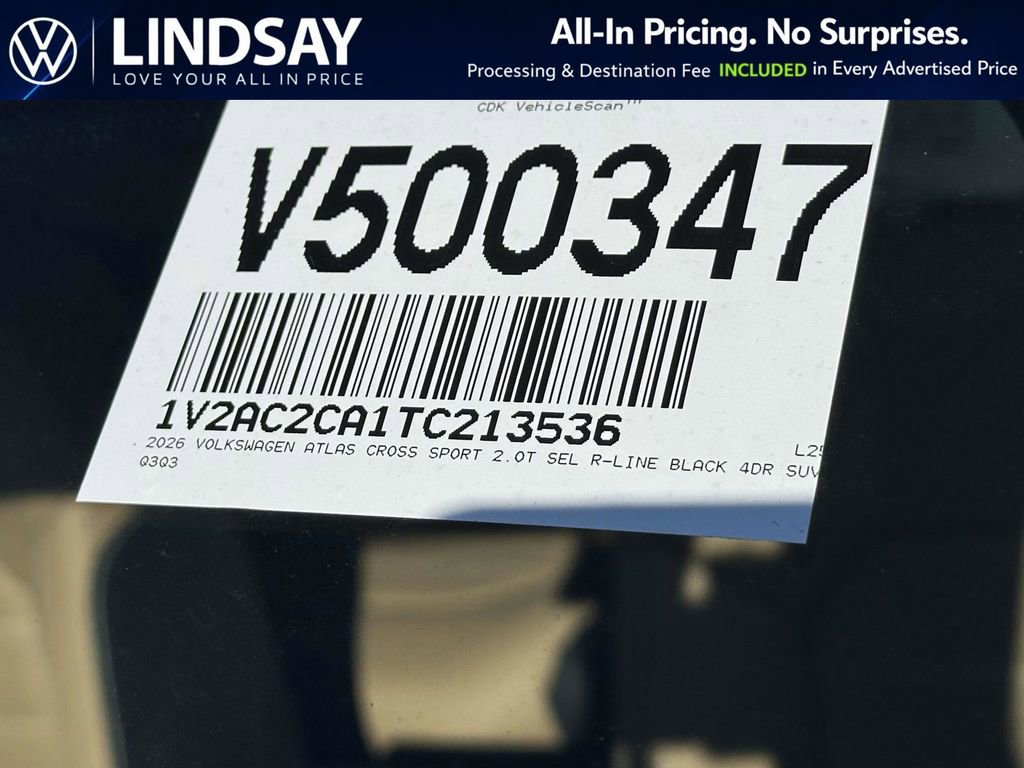 New 2026 Volkswagen Atlas Cross Sport SEL R-Line image 23