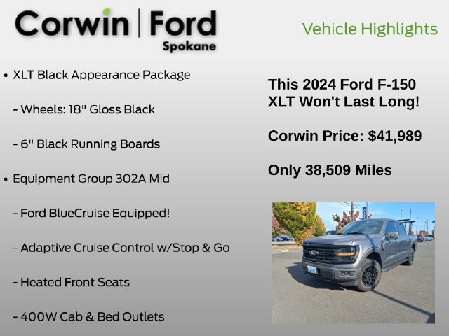 Used 2024 Ford F150 XLT w/ Equipment Group 302A MID AWD/4WD image 12