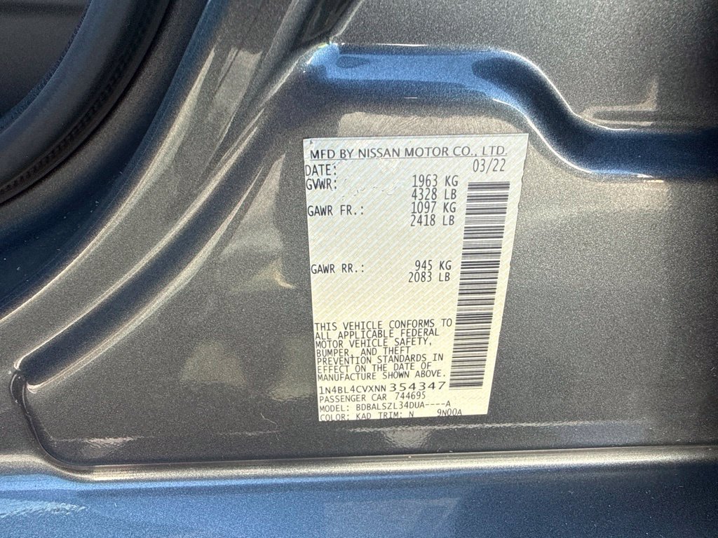Used 2022 Nissan Altima 2.5 SR FWD image 29