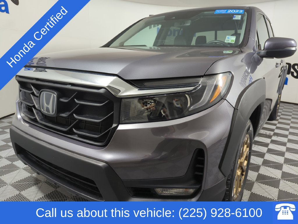 Certified 2022 Honda Ridgeline RTL