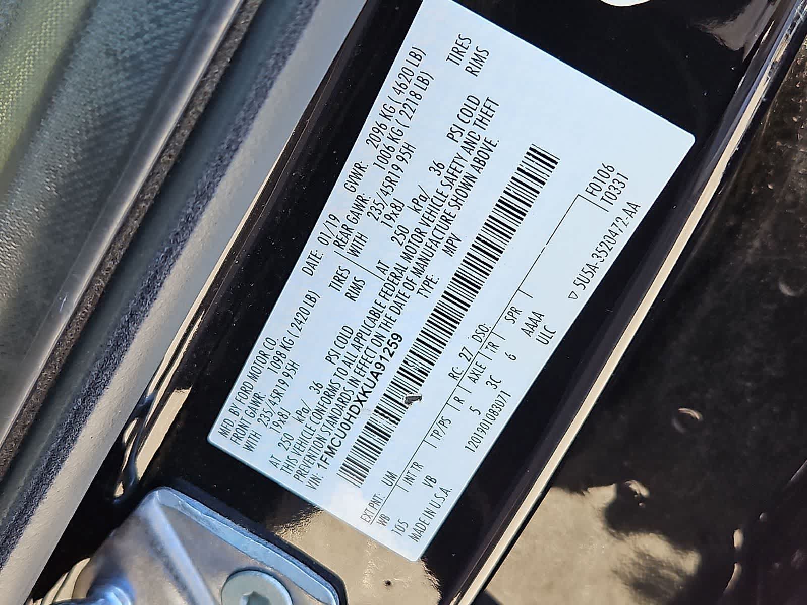 Used 2019 Ford Escape SEL FWD image 38