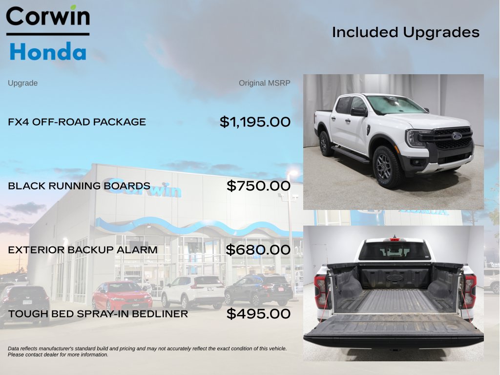 Used 2025 Ford Ranger XLT w/ FX4 Off-Road Package AWD/4WD image 4