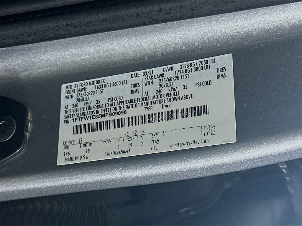 Used 2021 Ford F150 Platinum w/ FX4 Off-Road Package image 36